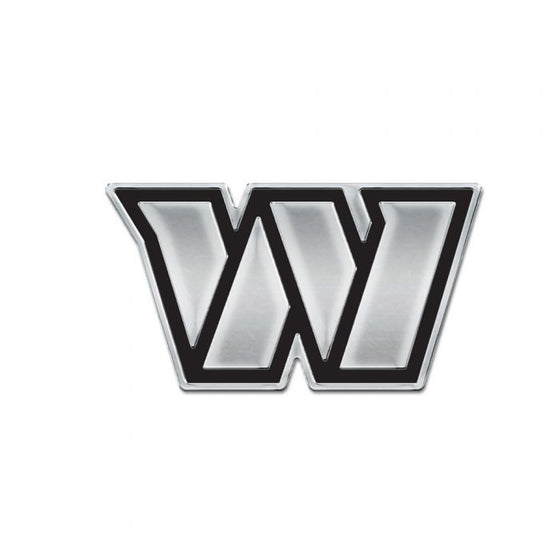 WASHINGTON COMMANDERS LOGO CHROME FREE FORM AUTO EMBLEM - 757 Sports Collectibles