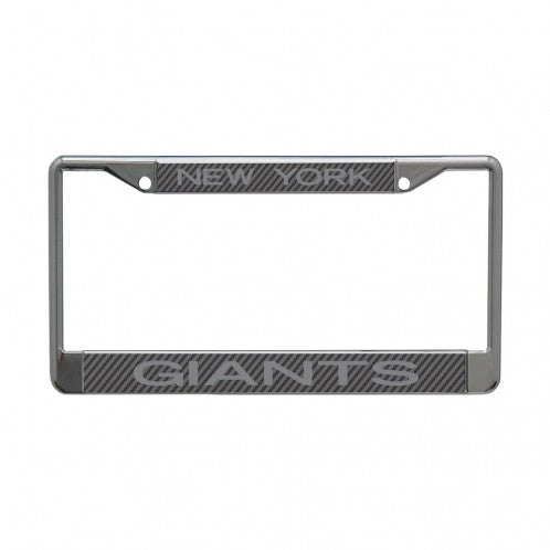 NEW YORK GIANTS CARBON LICENSE PLATE FRAME