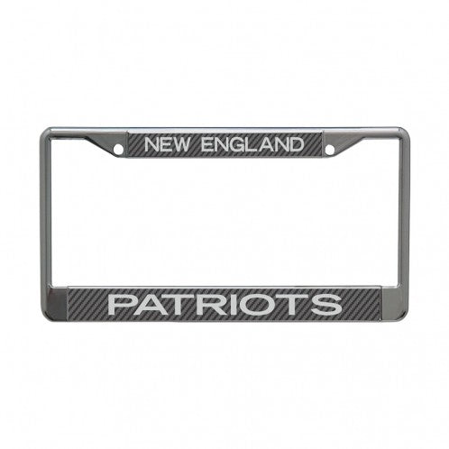 NEW ENGLAND PATRIOTS CARBON LICENSE PLATE FRAME