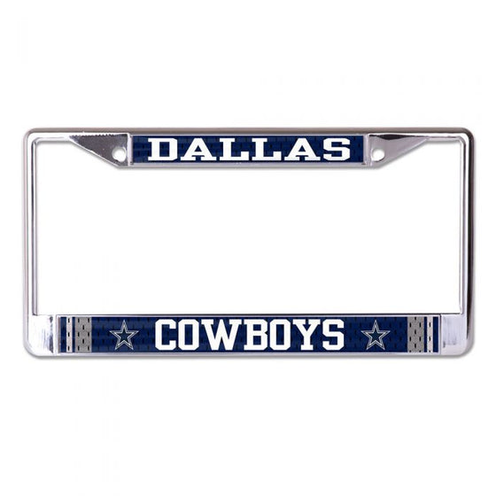 DALLAS COWBOYS JERSEY LIC PLT FRAME S/L PRINTED