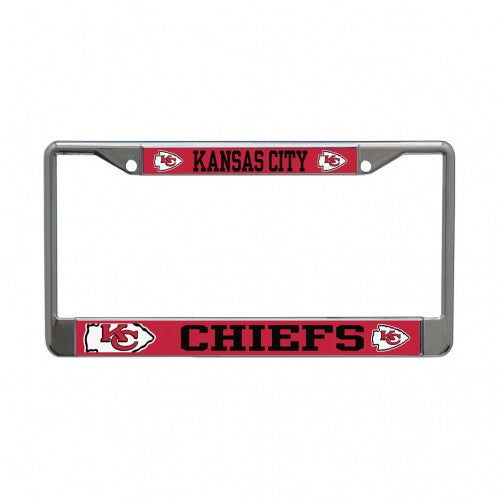 Kansas City Chiefs MEGA Lic Plt Frame S/S Printed