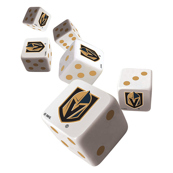NHL Las Vegas Golden Knights 6 Piece D6 Gaming Dice Set