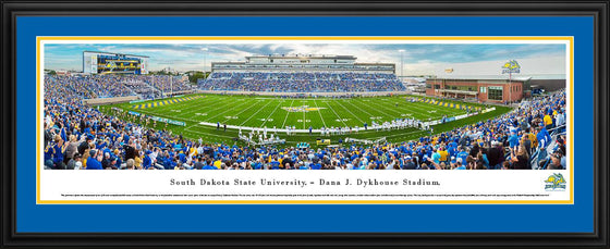 South Dakota State Football - 1st Game at Dykhouse Stadium - Deluxe Frame - 757 Sports Collectibles