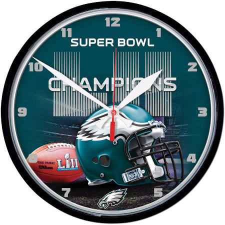 Philadelphia Eagles Super Bowl Champions Clock