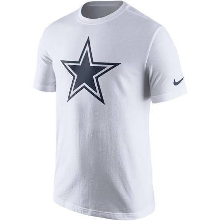 Dallas Cowboys Nike Essential Logo T-Shirt - White, Men's, Size: Large L - 757 Sports Collectibles