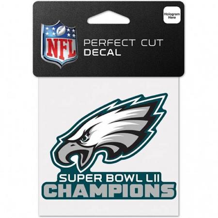 Philadelphia Eagles Super Bowl LII 4x4 Perefect Cut Decal