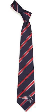 New England Patriots Diagonal Stripe Necktie Woven Poly - 757 Sports Collectibles