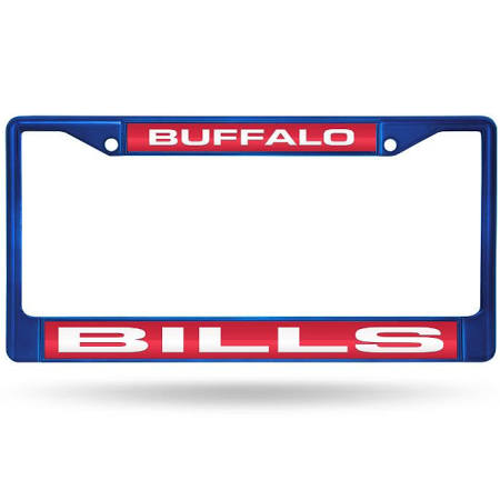 Buffalo Bills Laser Cut Chrome License Plate Frame - Team Color