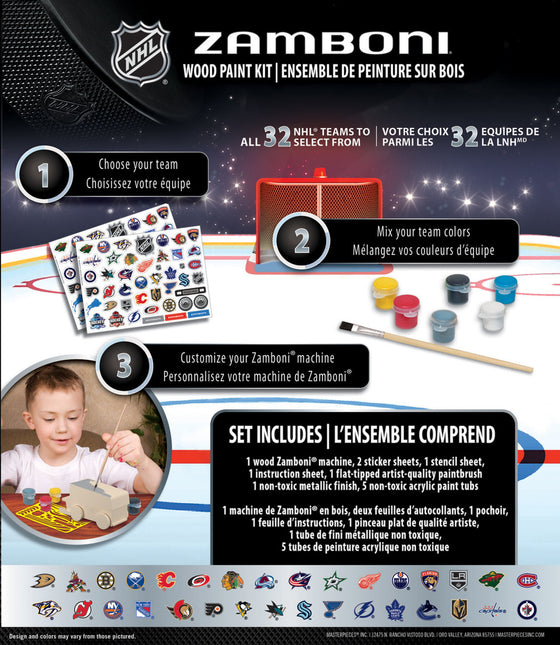 NHL Zamboni Wood Craft Kit