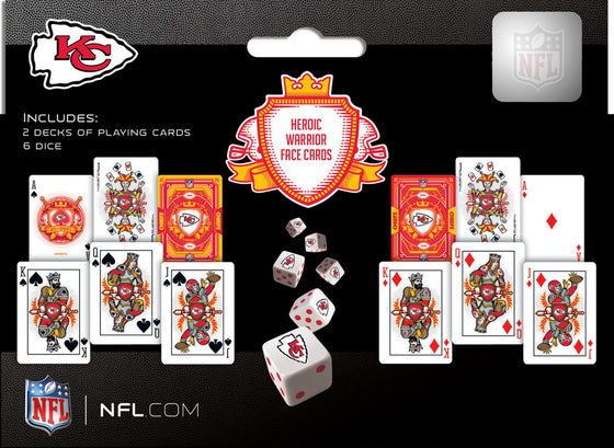 NFL Kansas City Chiefs 2-Pack Playing cards & Dice set