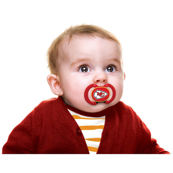 Kansas City Chiefs NFL Baby Fanatic Pacifier 2-Pack