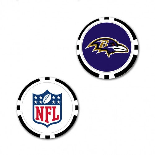 Baltimore Ravens Oversized Poker Chip Golf Ball Marker (Printed, 40 mm)