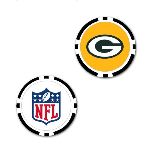 Green Bay Packers Oversized Poker Chip Golf Ball Marker (Printed, 40 mm)