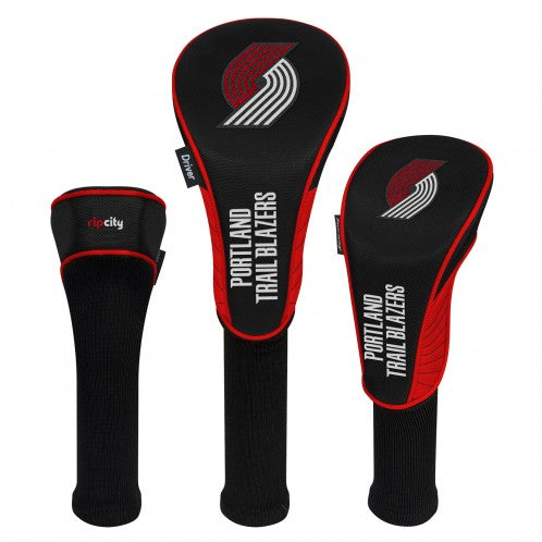 Portland Trail Blazers Headcovers - Set of 3 -  Driver, Fairway, Hybrid