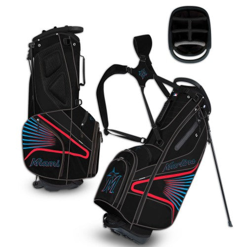 Miami Marlins Stand Golf Bag - Diamond Stand Bag