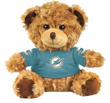 Miami Dolphins 10" Plush Teddy Bear w/ Jersey