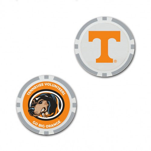 Tennessee Volunteers Oversized Poker Chip Golf Ball Marker (Printed, 40 mm)