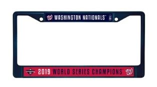 Washington Nationals 2019 World Series Champions Color Chrome License Plate Frame