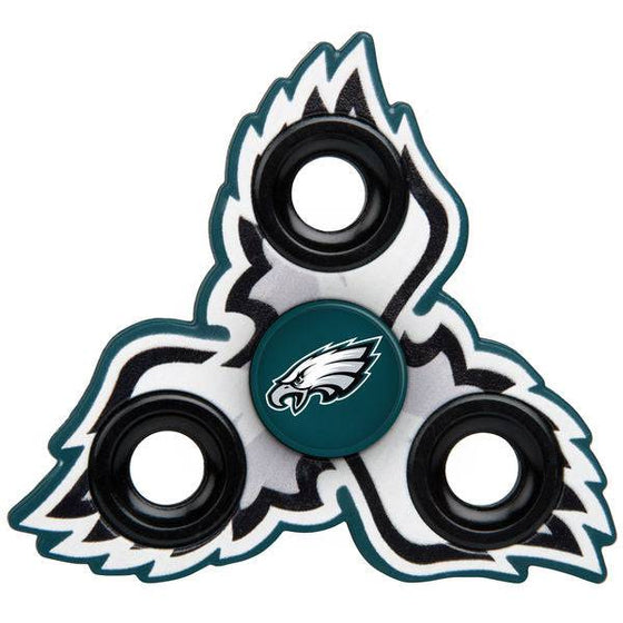 Philadelphia Eagles Three-Way Molded Logo Fidget Spinner - 757 Sports Collectibles