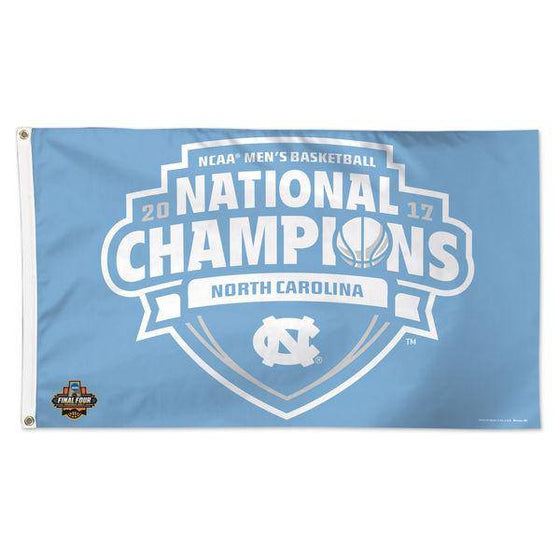 North Carolina Tar Heels WinCraft 2017 NCAA Men's Basketball National Champions 3' x 5' 1-Sided Deluxe Flag - 757 Sports Collectibles