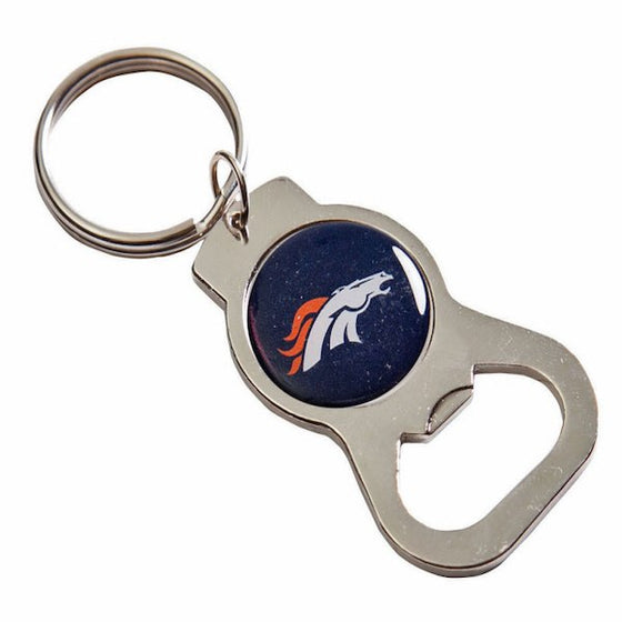Denver Broncos Basic Bottle Opener Keychain