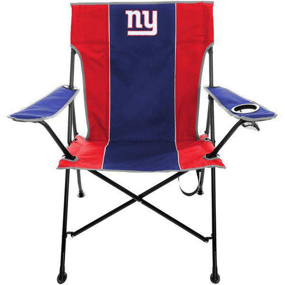 NFL New York Giants Tailgate Folding Quad Chair with Click & Carry Strap - 757 Sports Collectibles