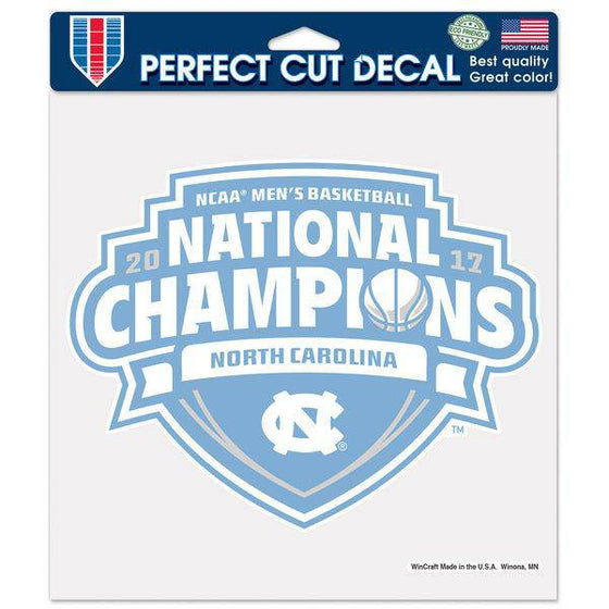 North Carolina Tar Heels WinCraft 2017 NCAA Men’s Basketball National Champions 8" x 8" Perfect Cut Decal - 757 Sports Collectibles