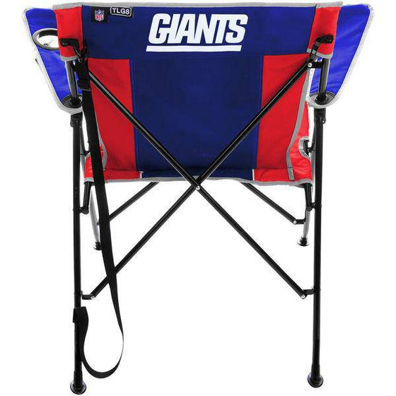 NFL New York Giants Tailgate Folding Quad Chair with Click & Carry Strap - 757 Sports Collectibles