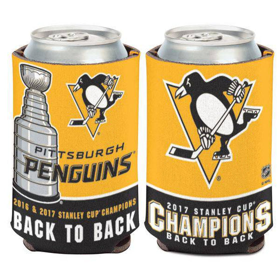 Pittsburgh Penguins 2017 Stannly Cup Champions Can Cooler - 757 Sports Collectibles