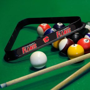 Calgary Flames Leafs Plastic 8-Ball Rack