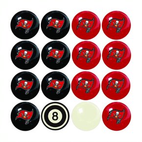 Tampa Bay Buccaneers Billiard Balls with Numbers