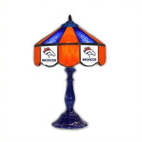Denver Broncos 21' Stained Glass Table Lamp