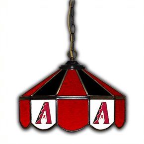 Arizona Diamondbacks 14-in. Stained Glass Pub Light