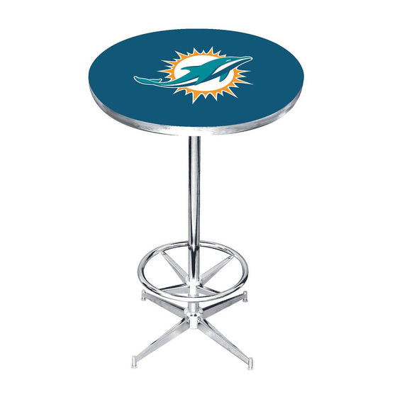 Miami Dolphins Chrome Pub Table