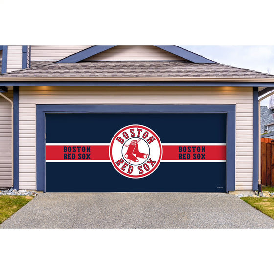 Boston Red Sox Double Garage Door Cover