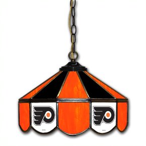 Philadelphia Flyers 14-in. Stained Glass Pub Light