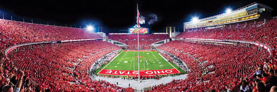 Stadium Panoramic - Ohio State Buckeyes 1000 Piece NCAA Sports Puzzle - End View