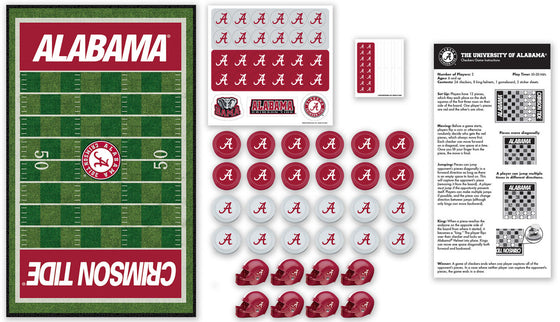 Alabama Crimson Tide NCAA Checkers Board Game