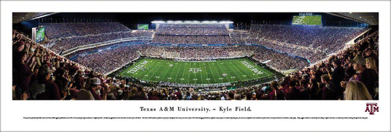 Texas A&M Football - 50 Yard Line - Unframed - 757 Sports Collectibles