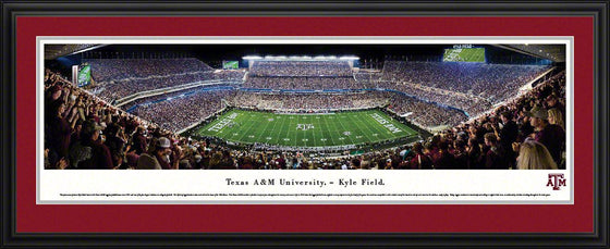 Texas A&M Football - 50 Yard Line - Deluxe Frame - 757 Sports Collectibles