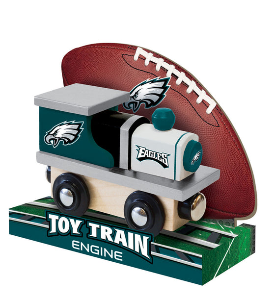 Philadelphia Eagles NFL Toy Wood Train Engine