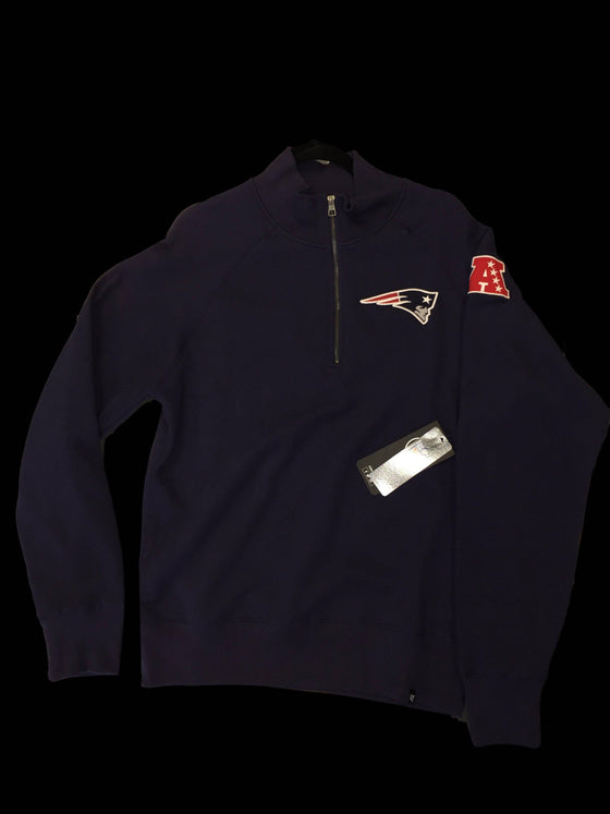 New England Patriots Quarter Zip Sweatshirt Jacket Size Large L - 757 Sports Collectibles