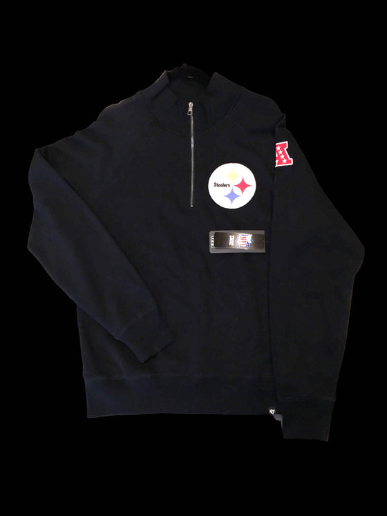 Pittsburgh Steelers Quarter Zip Sweatshirt Jacket Size Extra Large XL - 757 Sports Collectibles