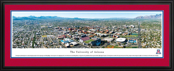 Arizona Football - Stadium Aerial  - Deluxe Frame - 757 Sports Collectibles