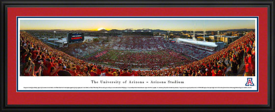 Arizona Football - Stripe - Deluxe Frame - 757 Sports Collectibles