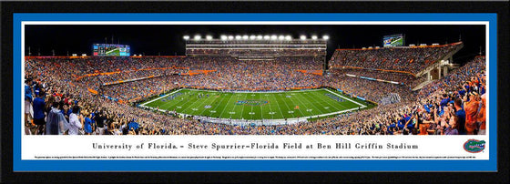 Florida Gators Football - 50 Yard Line - Select Frame - 757 Sports Collectibles