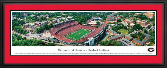 Georgia Football - Aerial - Deluxe Frame - 757 Sports Collectibles