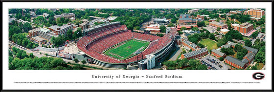 Georgia Football - Aerial - Standard Frame - 757 Sports Collectibles