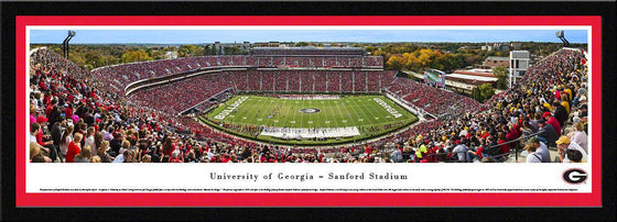 Georgia Football - 50 Yard Line - Day - Select Frame - 757 Sports Collectibles