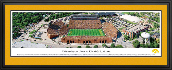 Iowa Football - Aerial - Deluxe Frame - 757 Sports Collectibles